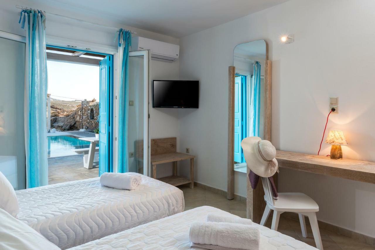 Wild View Mykonos Villa Merchia Beach Bagian luar foto