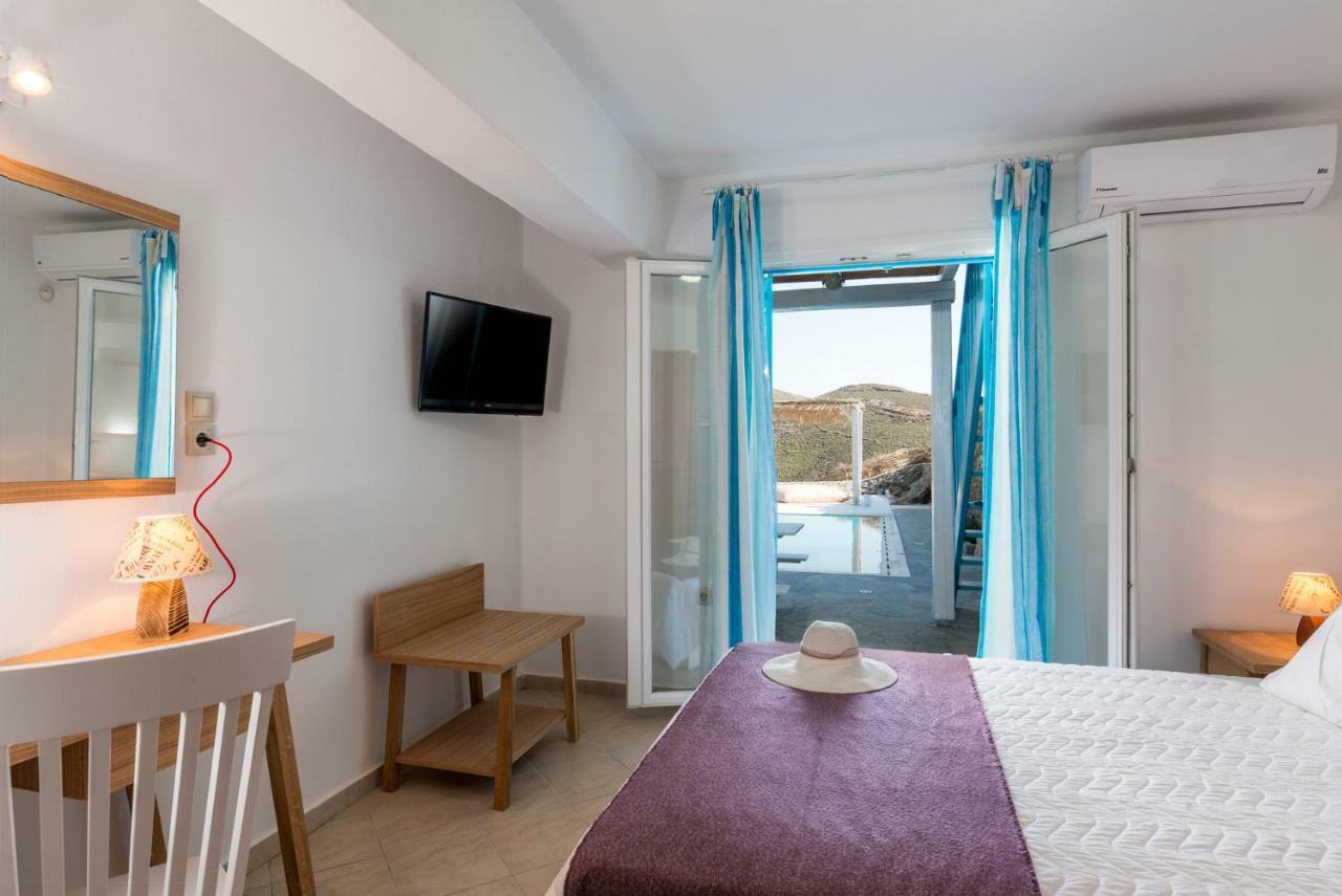 Wild View Mykonos Villa Merchia Beach Bagian luar foto