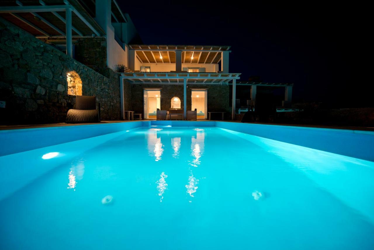 Wild View Mykonos Villa Merchia Beach Bagian luar foto