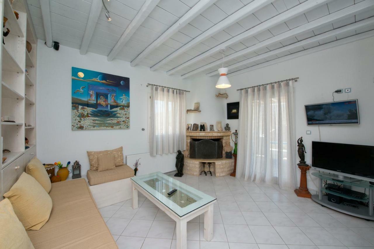 Wild View Mykonos Villa Merchia Beach Bagian luar foto