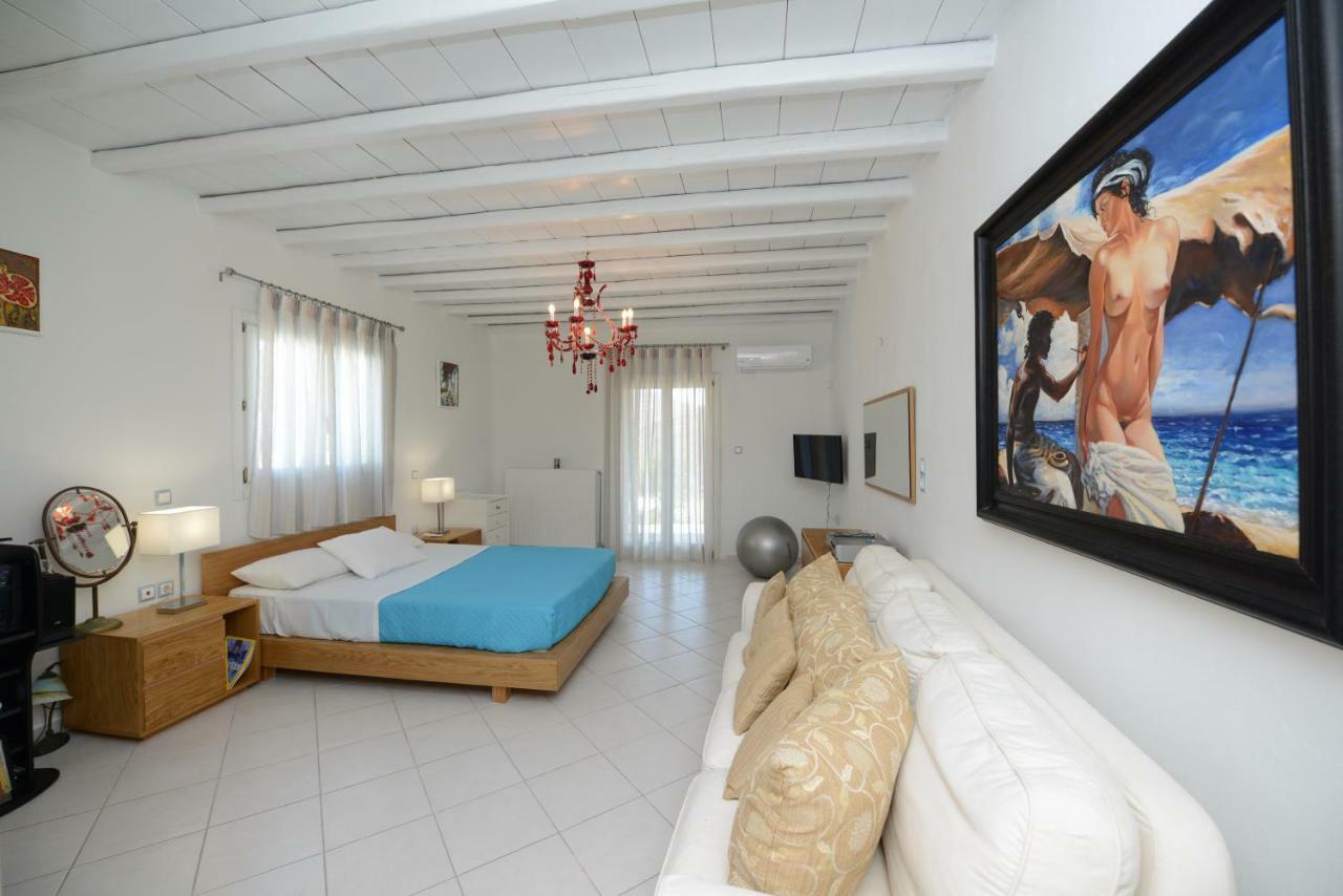 Wild View Mykonos Villa Merchia Beach Bagian luar foto