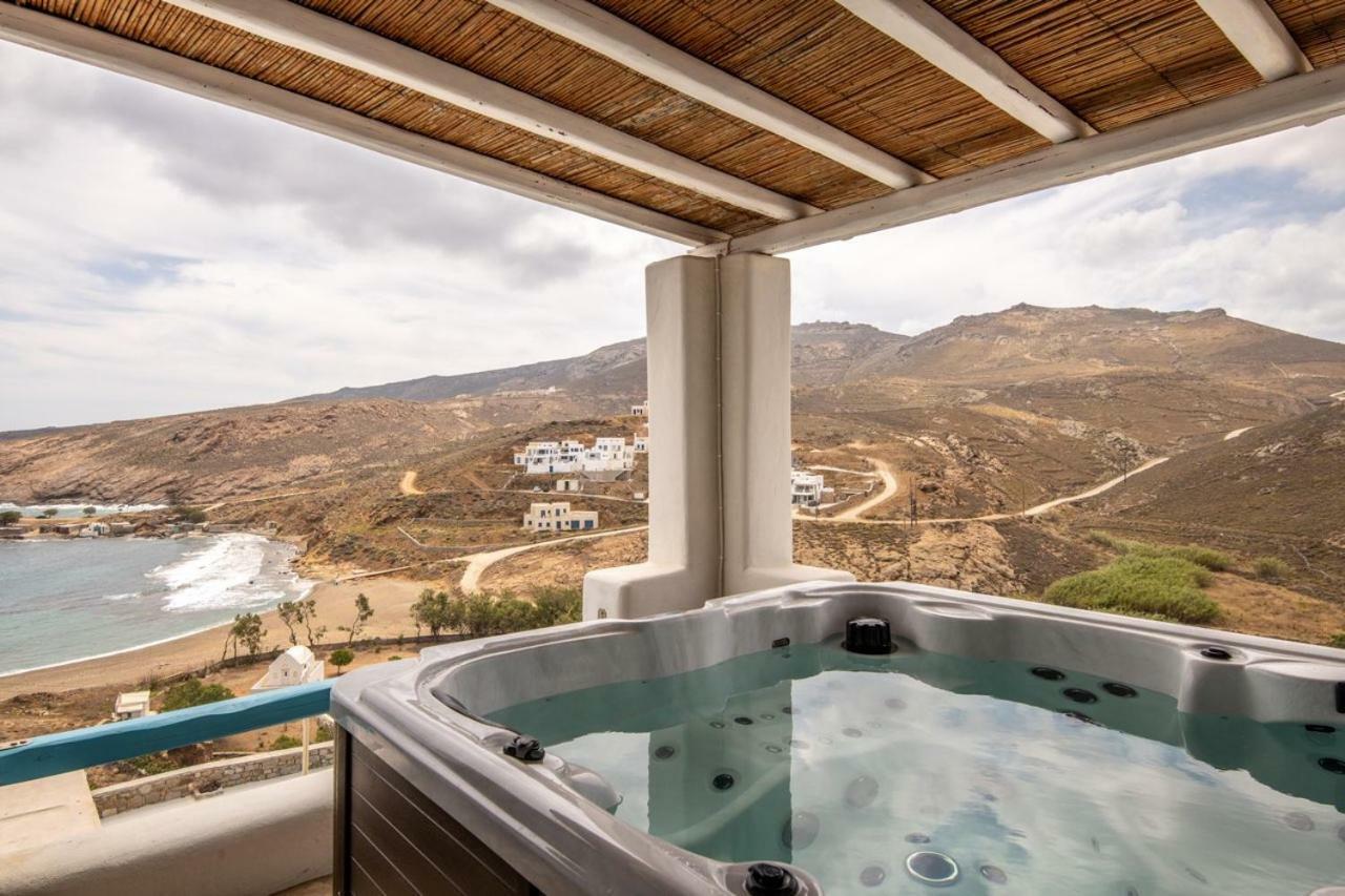 Wild View Mykonos Villa Merchia Beach Bagian luar foto